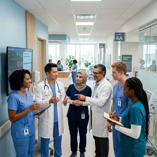 Medical team providing care